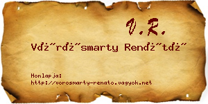 Vörösmarty Renátó névjegykártya